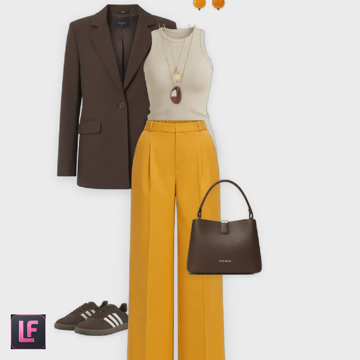 Горчичные брюки - Lookformer