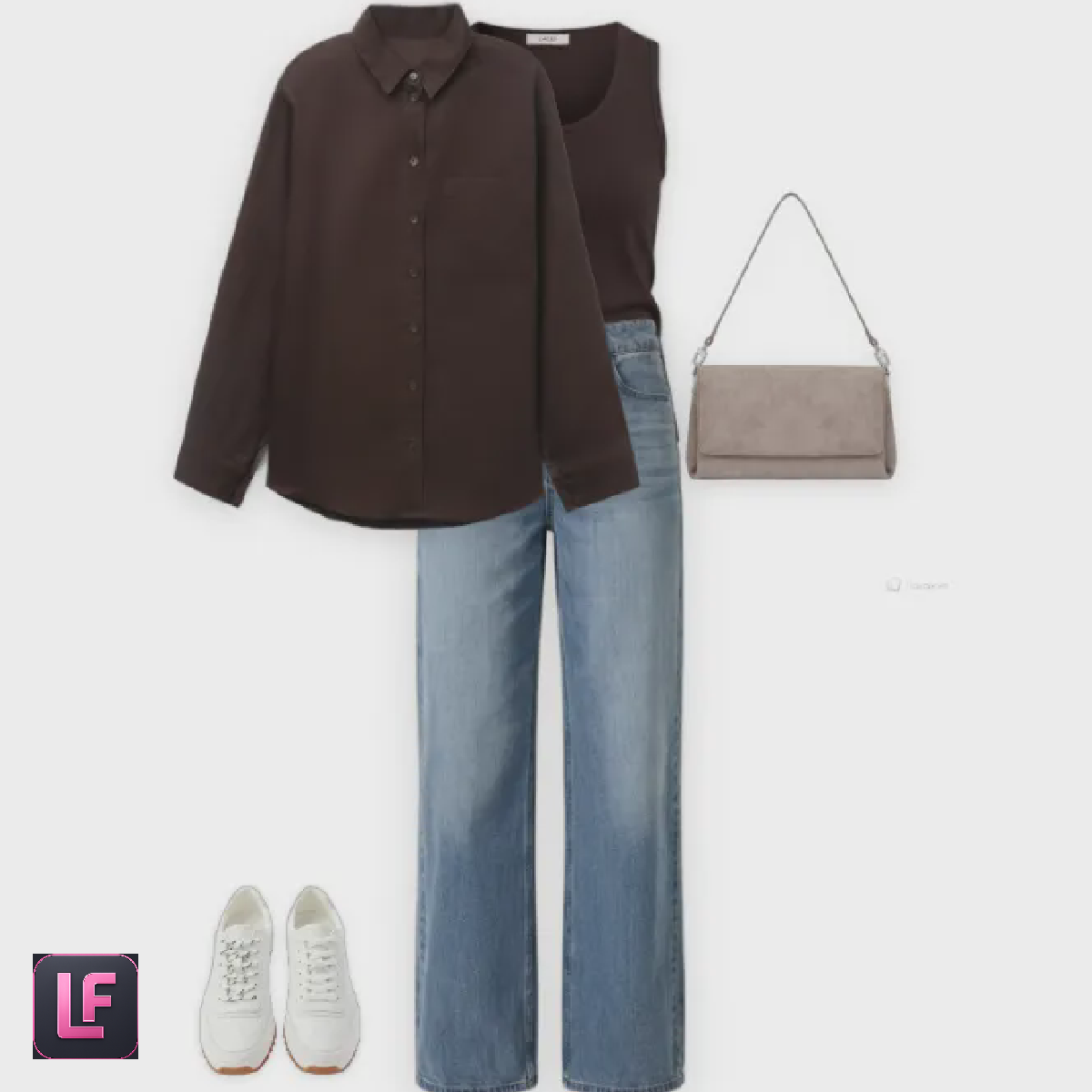 С голубыми джинсами доп - Lookformer