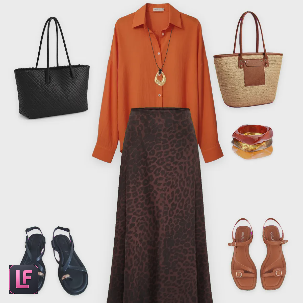 2 Образа с леопардовой юбкой. - Lookformer